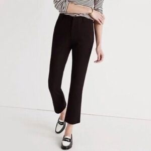 J.Crew black Teddie stretch kick flare pants 12